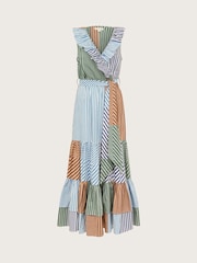 Monsoon Carrie 100% Cotton Stripe Dress - Изображение 6 из 6