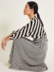 Monsoon Black Sofia Stripe Dress - Image 3 of 7