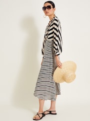 Monsoon Black Sofia Stripe Dress - Image 6 of 7