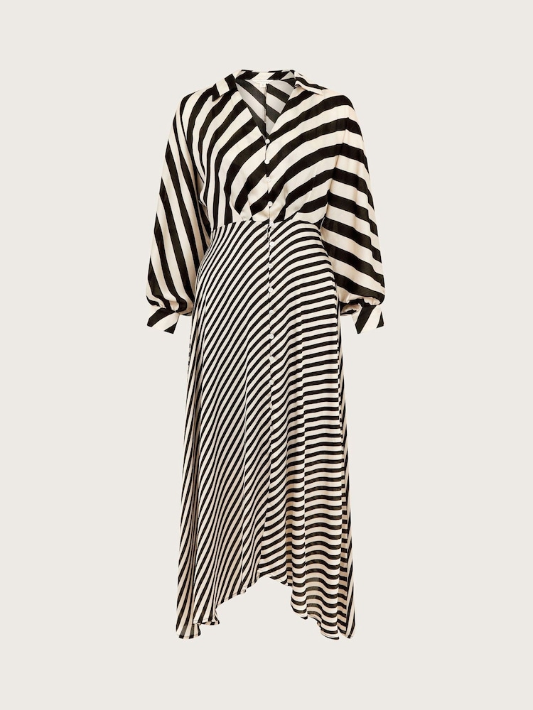 Monsoon Black Sofia Stripe Dress - Image 7 of 7