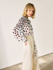 Monsoon Black Octavia Spot Blouse - Image 4 of 5