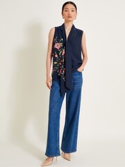 Monsoon Blue Mya Embroidered Top - Image 2 of 6