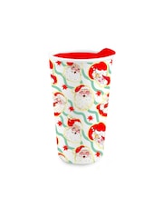 Eleanor Bowmer Multi Santa Travel Christmas Mug - Image 1 of 1
