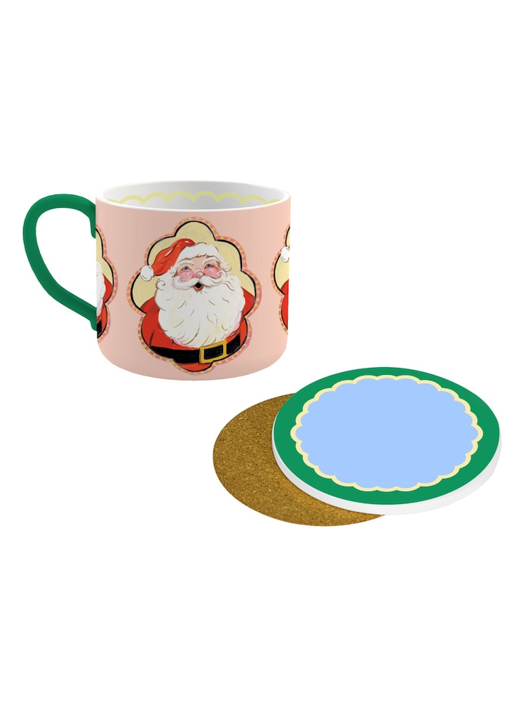 Eleanor Bowmer Multi 12 Days of Christmas Coaster & Mug Set - Image 1 of 1
