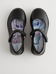 أسود Lilo & Stitch - أحذية مدرسية جلدية بحزام علوي - صورة 3 من 6