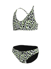 Nike Black Animal Print Lace-Up Back Bikini Set - Image 4 of 4