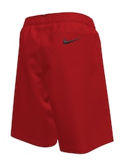 Nike Red Bold Logo 7 Inch Volley Swim Shorts - Image 2 of 3