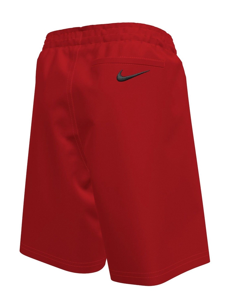 Nike Red Bold Logo 7 Inch Volley Swim Shorts - Image 2 of 3