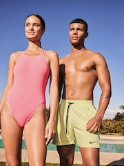 Желтый - черные шорты с логотипом Nike 5 Inch Volley - Изображение 5 из 10