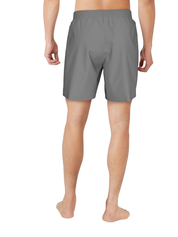 Nike Grey 7 Inch Essential 7 Inch Volley Swim Shorts - Image 4 of 7