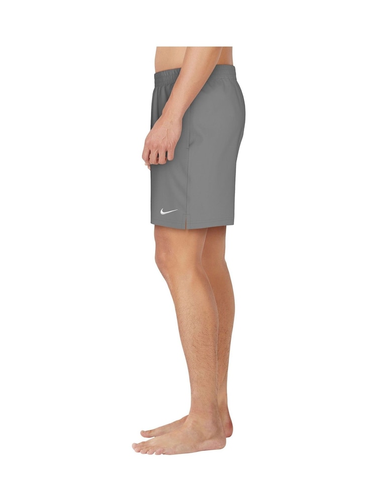 Nike Grey 7 Inch Essential 7 Inch Volley Swim Shorts - Image 6 of 7