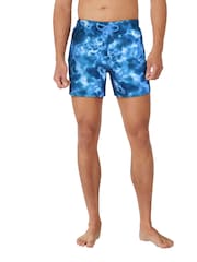 Dark Grey - Nike Water Tie Dye Print 5 Inch Volley Shorts - Image 1 of 4