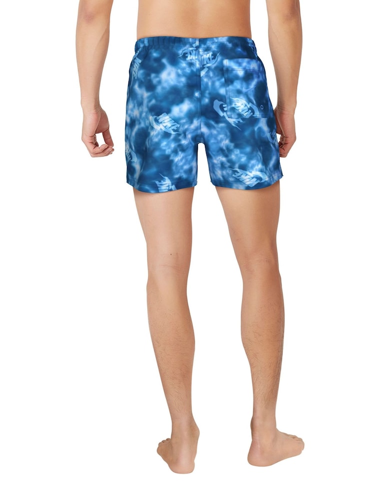 Dark Grey - Nike Water Tie Dye Print 5 Inch Volley Shorts - Image 2 of 4