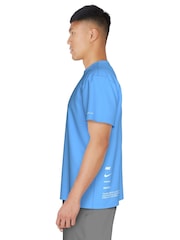 Nike Blue Specs Short Sleeve Hydroguard Rash Vest T-Shirt - Image 4 of 7