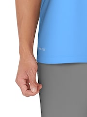 Nike Blue Specs Short Sleeve Hydroguard Rash Vest T-Shirt - Image 6 of 7
