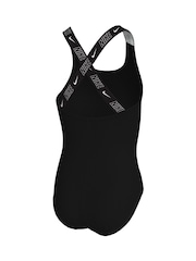 Nike Black Logo Tape Crossback Swimsuit 1 Piece - Image 2 of 3