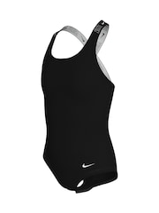 Nike Black Logo Tape Crossback Swimsuit 1 Piece - Image 3 of 3
