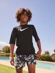 Nike Grey Water Tie Dye 4 Inch Volley Swim Shorts - Image 3 of 6