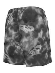 Nike Grey Water Tie Dye 4 Inch Volley Swim Shorts - Image 5 of 6