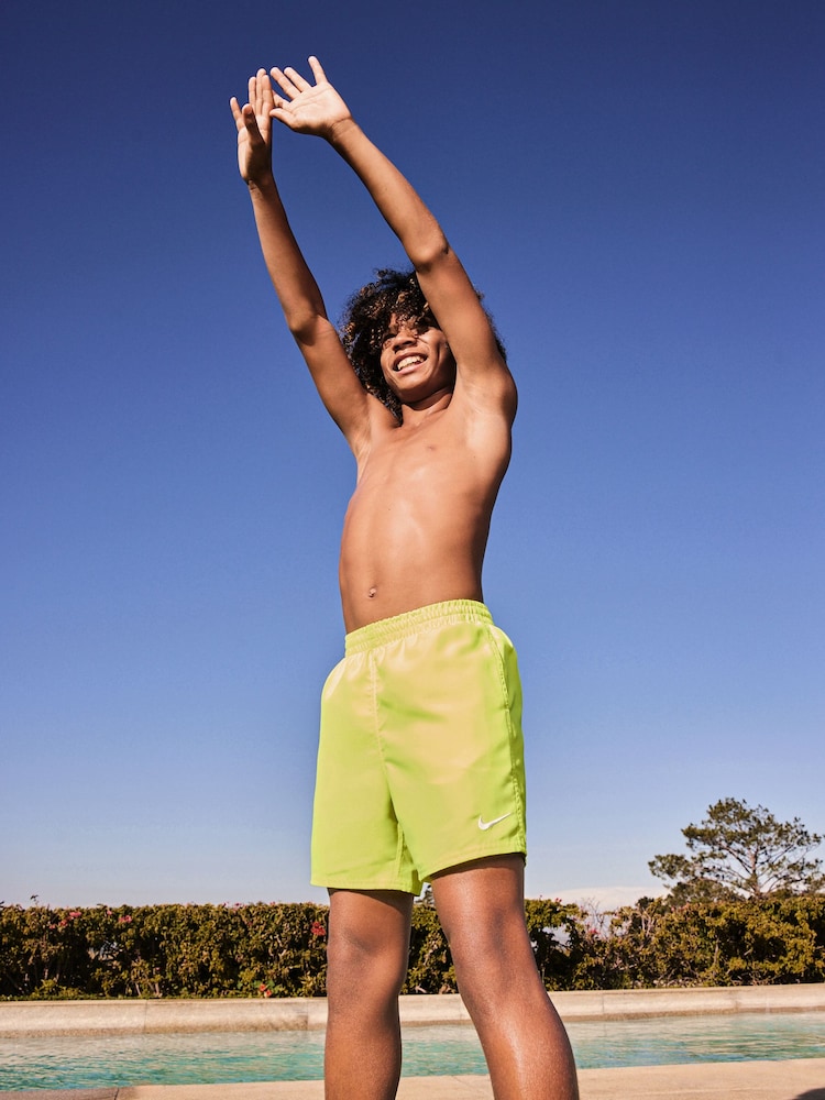 Nike Yellow Essential 4 Inch Volley Swim Shorts - Image 2 of 10