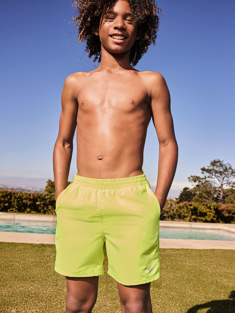 Nike Yellow Essential 4 Inch Volley Swim Shorts - Image 3 of 10