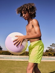 Nike Yellow Essential 4 Inch Volley Swim Shorts - Image 4 of 10
