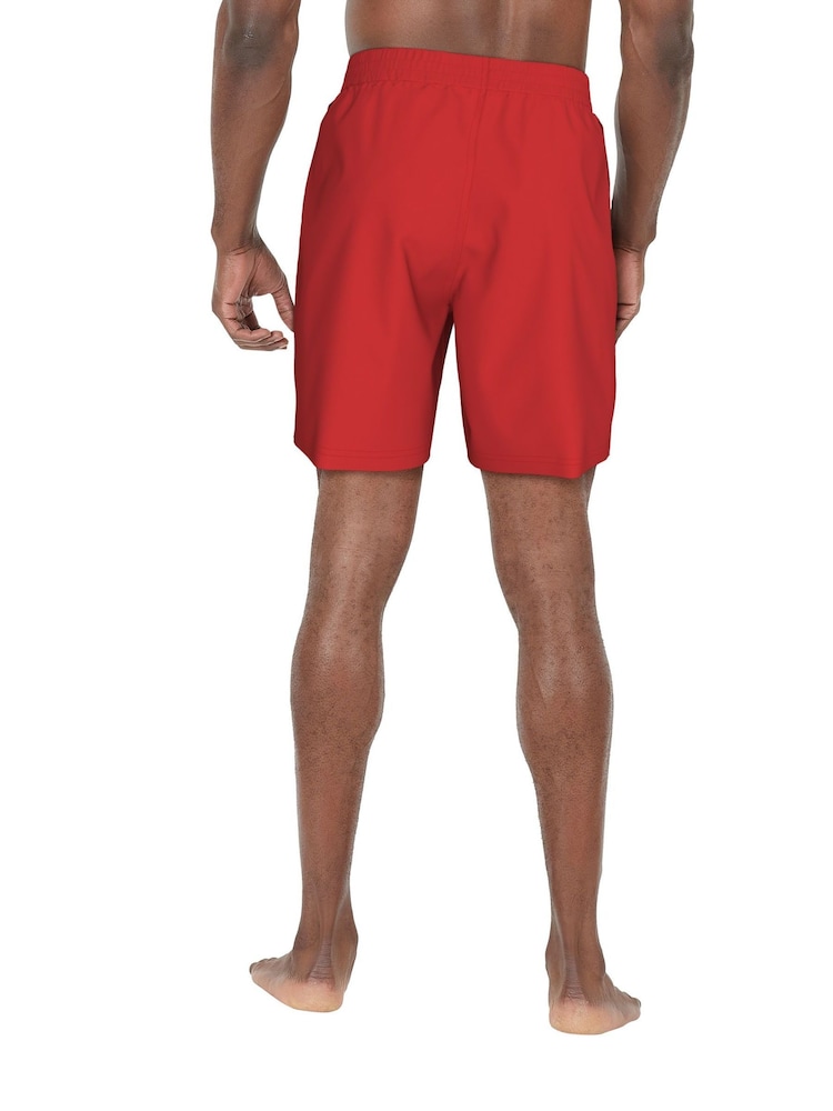 Nike Red 7 Inch Essential 7 Inch Volley Swim Shorts - Image 3 of 5