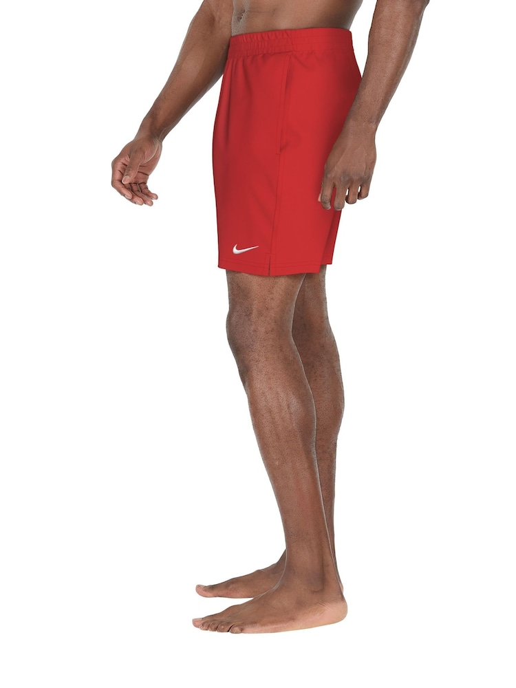 Nike Red 7 Inch Essential 7 Inch Volley Swim Shorts - Image 5 of 5