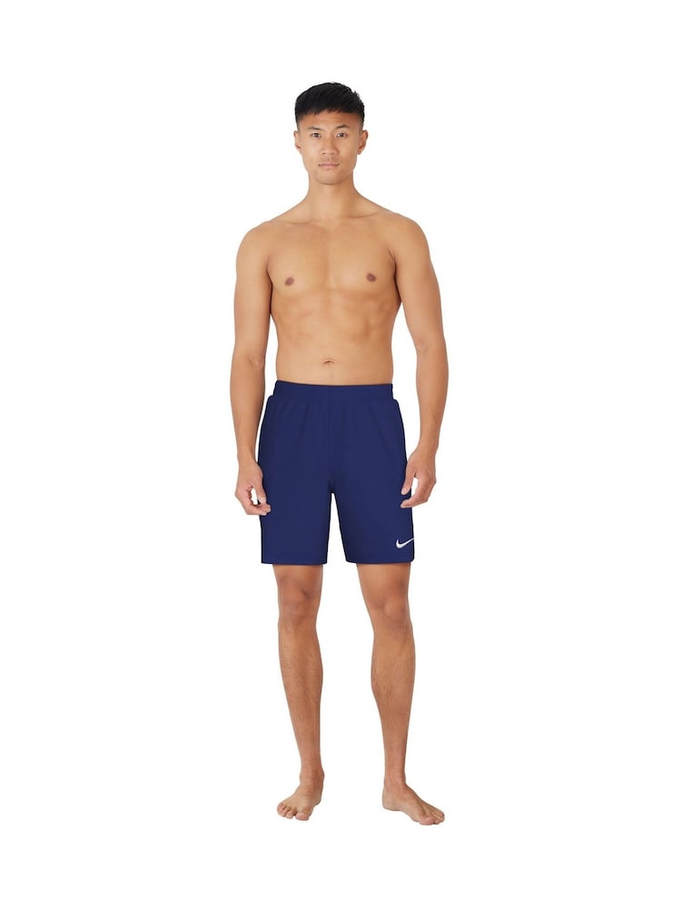 Nike Blue 7 Inch Essential 7 Inch Volley Swim Shorts - Image 3 of 4