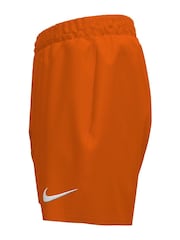 Nike Orange Essential 4 Inch Volley Swim Shorts - Image 4 of 4