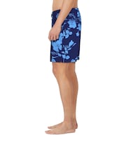 Nike Blue Floral Print 7 Inch Swim Shorts - Image 4 of 4