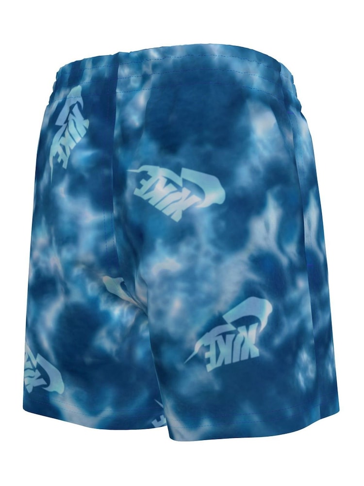 Nike Blue Water Tie Dye 4 Inch Volley Swim Shorts - Image 2 of 3