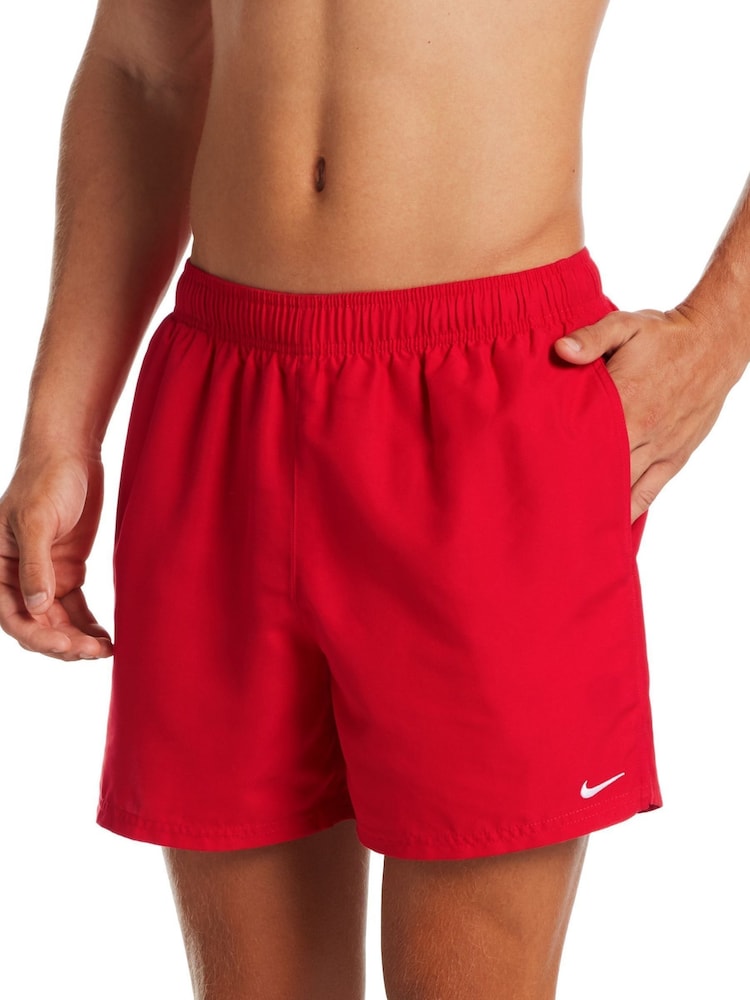 Nike Red 5 Inch Essential Volley Swim Shorts - Image 6 of 6 Nike Red 5 Inch Essential Volley Swim Shorts - Image 6 of 6