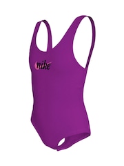 Nike Purple Signature Swoosh U Back One Piece Swimsuit - Image 3 of 4