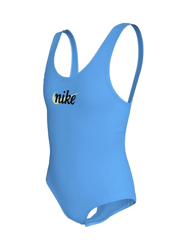 Nike Blue Signature Swoosh U Back One Piece Swimsuit - Image 3 of 3