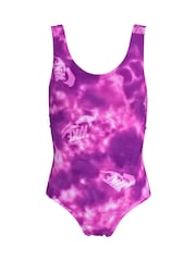 Nike Purple Water Tie Dye U Back One Piece Swimsuit - Image 1 of 3