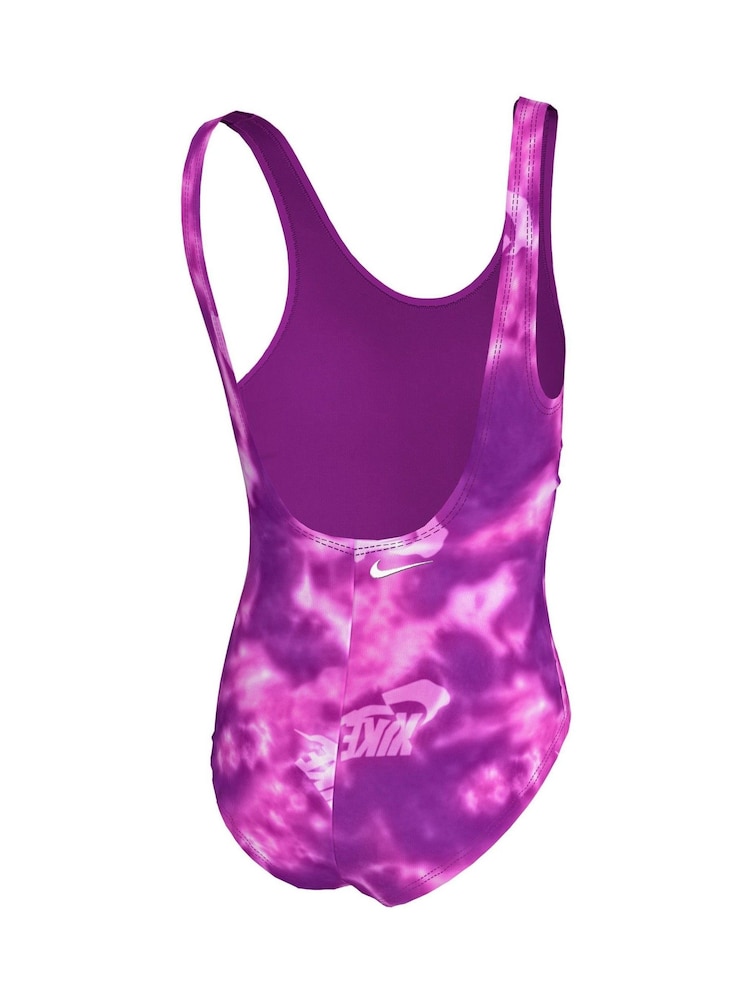 Nike Purple Water Tie Dye U Back One Piece Swimsuit - Image 2 of 3