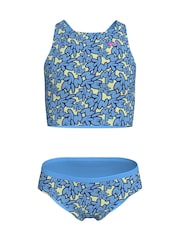 Nike Blue Bubble Script Spiderback Midkini Set - Image 1 of 3