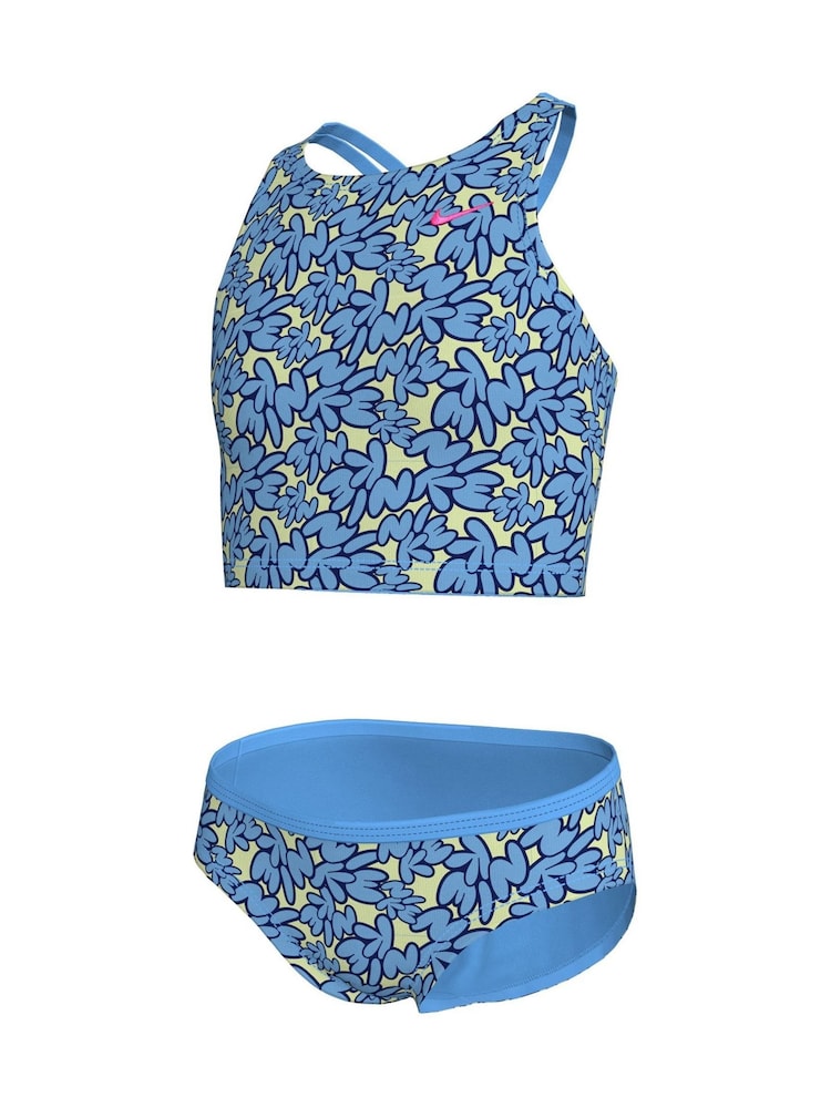 Nike Blue Bubble Script Spiderback Midkini Set - Image 3 of 3