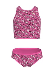 Rosa - Nike Bubble Script Spiderback Midkini Set - Imagen 1 de 3