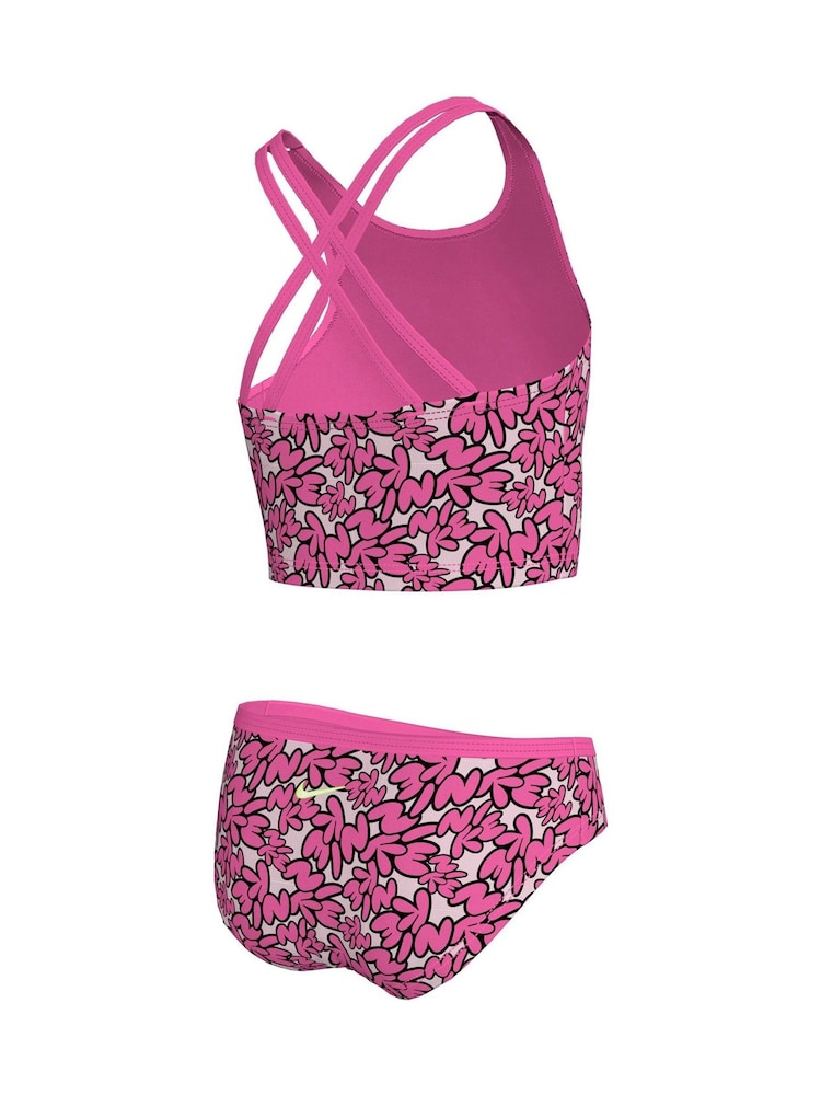 Rosa - Nike Bubble Script Spiderback Midkini Set - Imagen 2 de 3