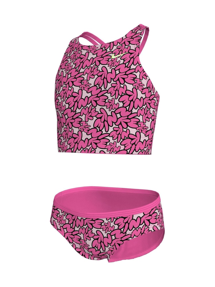 Rosa - Nike Bubble Script Spiderback Midkini Set - Imagen 3 de 3