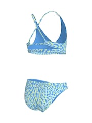 Nike Blue Animal Print Lace-Up Back Bikini Set - Image 15 of 16