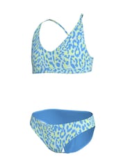 Nike Blue Animal Print Lace-Up Back Bikini Set - Image 16 of 16