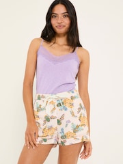 FatFace Lilac Purple V-Neck Vest - Image 1 of 4
