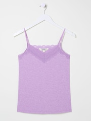 FatFace Lilac Purple V-Neck Vest - Image 4 of 4