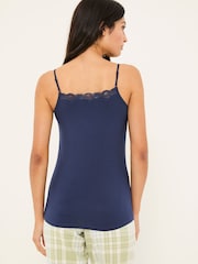 FatFace Blue V-Neck Vest - Image 2 of 4