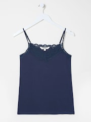 FatFace Blue V-Neck Vest - Image 4 of 4
