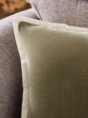 Green Loxley Velvet 40 x 59cm Cushion - Image 2 of 5