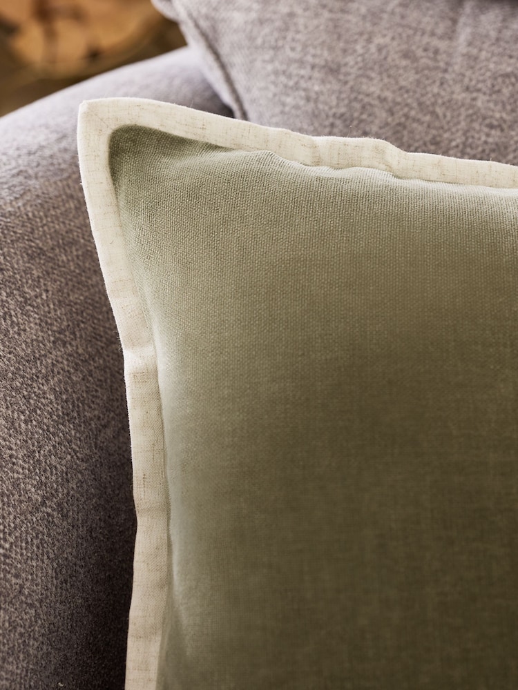 Green Loxley Velvet 40 x 59cm Cushion - Image 2 of 5